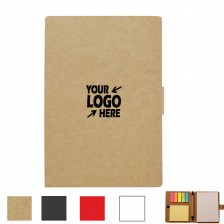 Kraft Paper Memo Pad With Pen